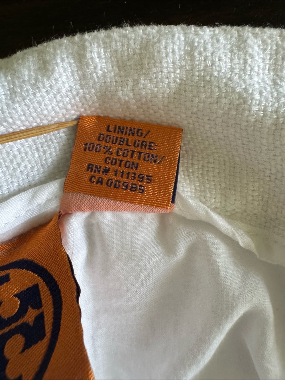 Tory Burch White Linen Cropped Wide-Leg Pants | Size 2 - Picture 8 of 9